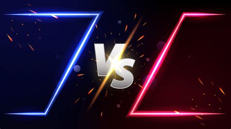 Versus Screen Design Banner Competition Vs Game Match Martial Arts Vs