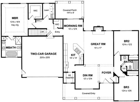 23 House Plans Split Bedroom Open Floor Plan House Plan Concept