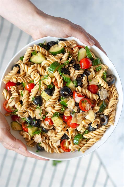 Olive And Artichoke Pasta Salad Recipe Well Vegan