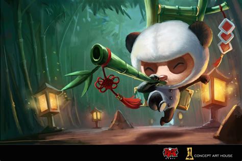 League Of Legends Teemo From Sketch To Panda — Concept Art House