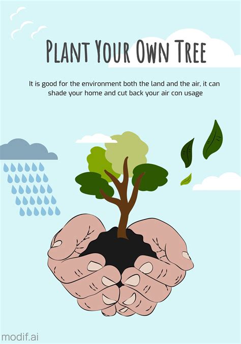 Plant Your Tree Environment Poster Template Mediamodifier