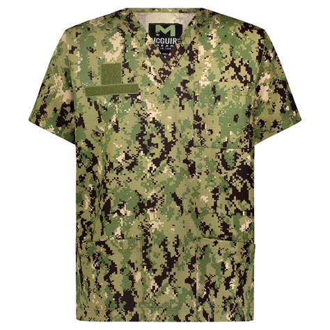 Mens Tactical Surgical Scrub Shirt — Camo Mcguire Army Navy