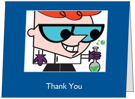 Motivational Dexters Laboratory Thank You Card