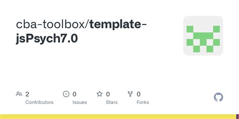 GitHub Cba Toolbox Template JsPsych