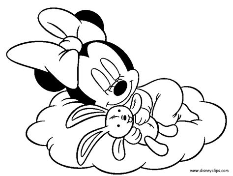 Babyminniecoloring4 800×605 Baby Coloring Pages Mickey Mouse