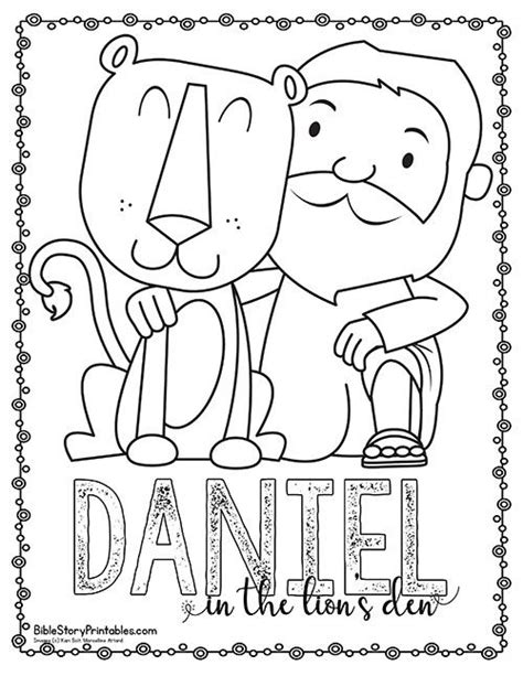 We pray they will be a blessing to you and your ministry at home or church. Daniel in the Lion's Den Bible Printables - Bible Story ...