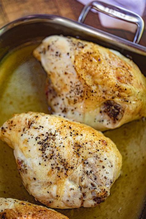 Oven Baked Split Chicken Breasts Bone In Recipe Video Dinner Then Dessert