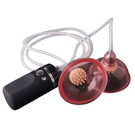 10 Speed Breast Massager Nipple Clamps Sucker Breast Enlarger Pump Vacuum Suction Cup Sex