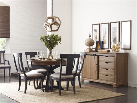 Stone Ridge Extendable Round Dining Room Set From Kincaid 72 052p