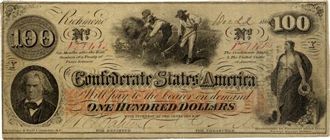 National anthem of the confederate states of america. Confederate 100 dollar bill featuring John C. Calhoun ...