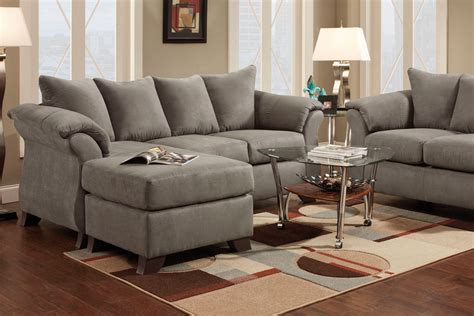 Upholstery fabric is durable polyester with. Upton Microfiber Sofa with Floating Ottoman at Gardner-White