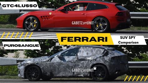New Ferrari Purosangue Suv Spy Shots Look Almost Identical To Gtc4lusso