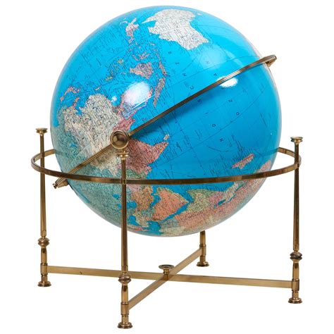 National Geographic Illuminated Globe With Custom Walnut Stand At