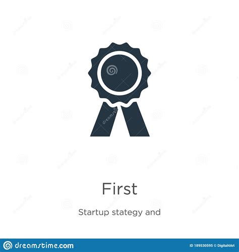 First Icon Vector Trendy Flat First Icon From Startup Stategy And