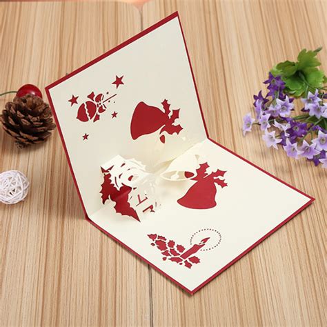 The message can be a formal one or a deep one. 3D Pop Up Greeting Card Table Merry Christmas Postcard Gift Craft Paper DIY | Alexnld.com