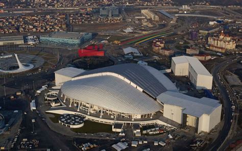 An Aerial View Of A Stadium And Surrounding Buildings