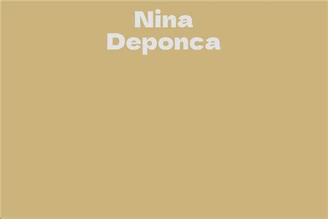 Nina Deponca Telegraph