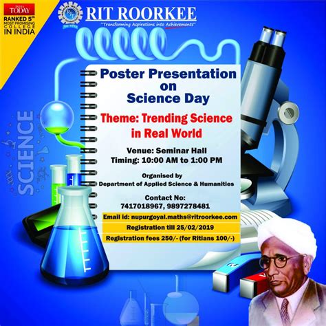 Graduate program processes & procedures. Poster Presentation on Science Day | Roorkee Institute of ...