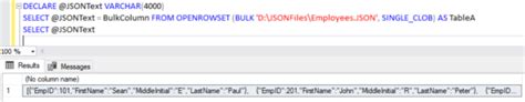 How To Import Json Files Into Sql Server