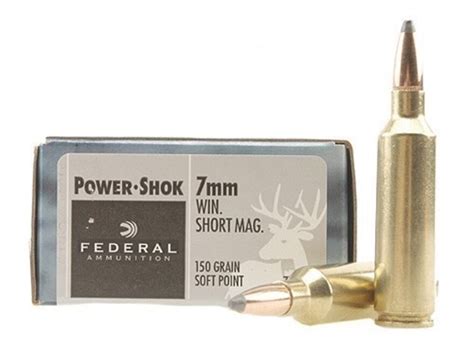 Federal Power Shok Ammo 7mm Winchester Short Mag Wsm 150 Grain Soft