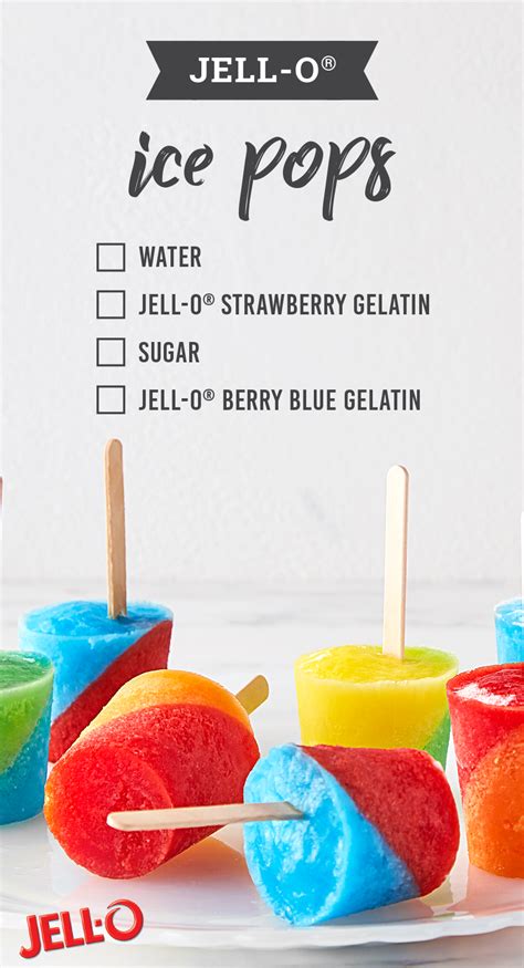 jell o® ice pops cool off on a hot summer s day with these easy jell