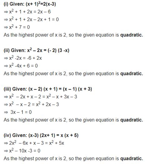 Ncert Solutions For Class 10 Maths Quadratic Equations Chapter 4 Ex 41