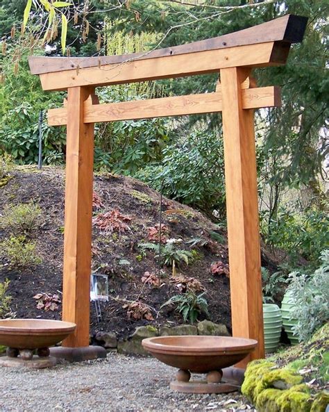 Torii Custom Crafted From Traditional Design Japanese Garden