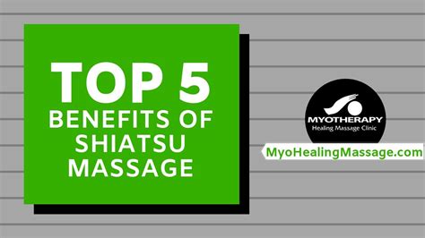 Top 5 Benefits Of Shiatsu Massage Youtube