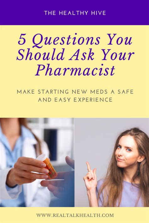 5 Questions You Should Ask Your Pharmacist Real Talk Health
