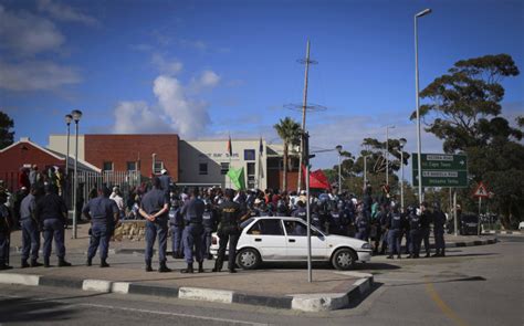 two separate protests erupt in cape town