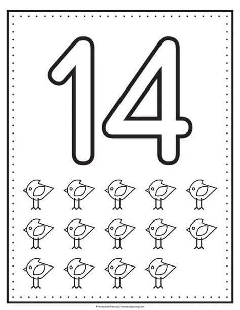 Printable Number Coloring Pages For Early Learners