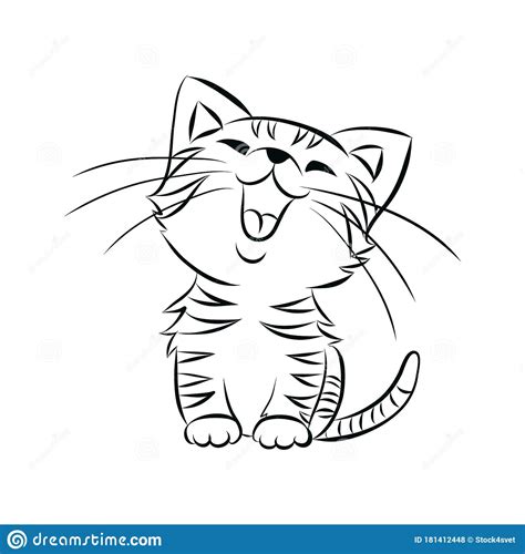 Happy Cat And Kitten Cartoon CartoonDealer Com