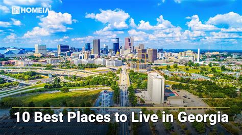 10 Best Places To Live In Georgia Great Cities Ga Youtube