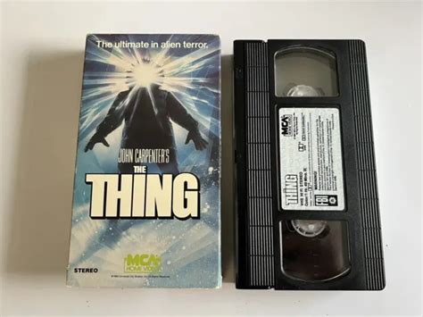 John Carpenters The Thing Vhs Rare 1982 Kurt Russell Green Mca