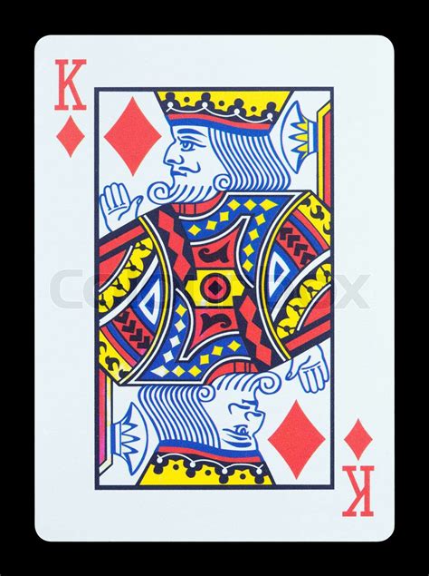 Playing Cards King Of Diamonds Stock Image Colourbox