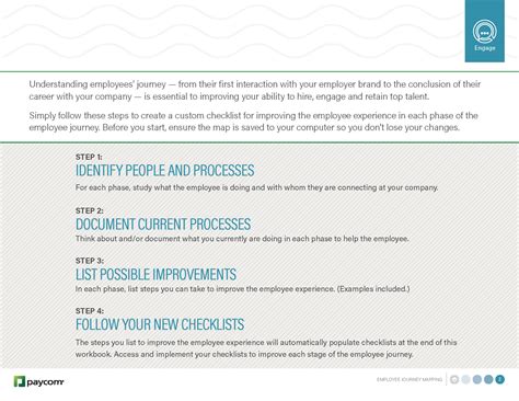 Employee Engagement Experience Toolkit Guide Map Checklist Paycom