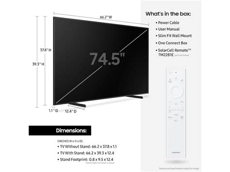 75 Class The Frame Qled 4k Ls03b Samsung Us