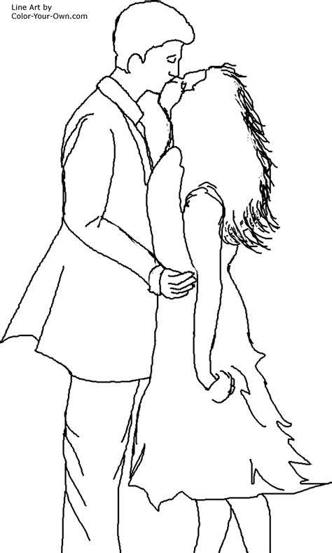 Anime Couple Hugging Coloring Pages Coloring Pages