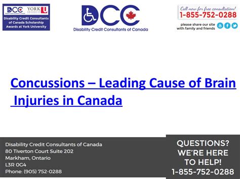 Concussions Leading Cause Of Brain Injuries In Canada By Disability Credit Consultants Issuu