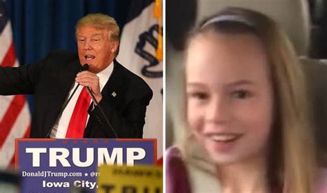 Nine Year Old Girl Told She Is Meeting Donald Trump And This Is