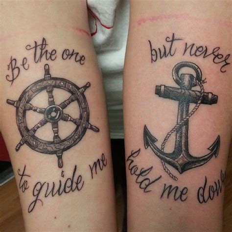 The first set of tattoos we would like to show you are these matching anchor designs. Brother Sister Tattoos Designs, Ideas and Meaning ...
