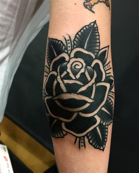 Aggregate More Than 72 Black Rose Elbow Tattoo Best Incdgdbentre