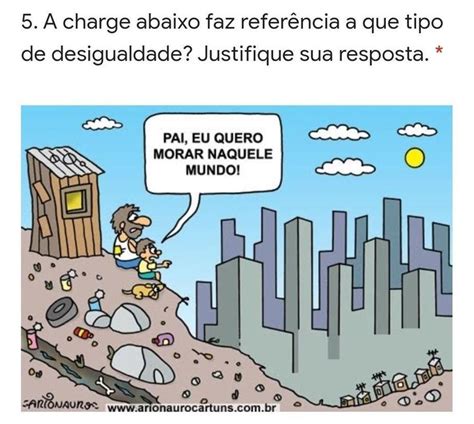 Charge Sobre Desigualdade Social