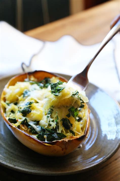 Twice Baked Kale Spaghetti Squash Supper With Michelle