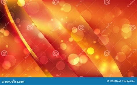 Abstract Red And Orange Blurred Lights Background Vector Stock Vector