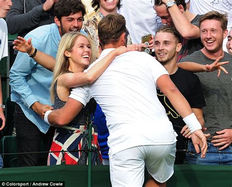 Online, the pair keep their relationship somewhat under wraps Marcus Willis seals Wimbledon 2016 victory against Ricardas Berankis with a kiss | Daily Mail Online