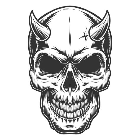 Skull With Horns Svg Devil Skull Svg Halloween Svg Horror Etsy Australia
