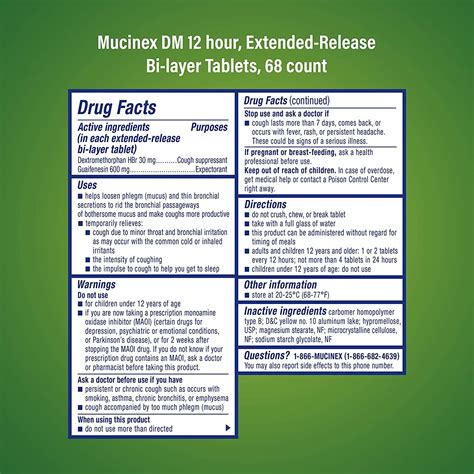 Mucinex DM 12 hour Cough and Chest Congestion Medicine -Expectorant and