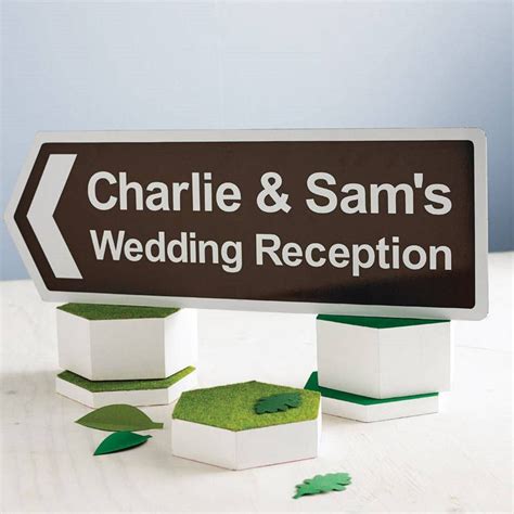 Personalised Wedding Reception Sign By England Signs Personalized
