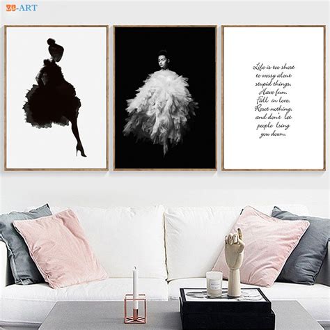 Black And White Girls Quotes Modern Art Posters And Prints